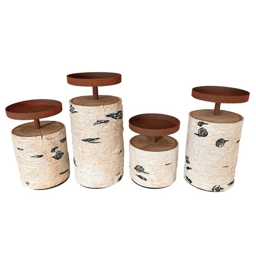 4er set kerzenständer - set,