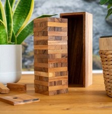  Kinder Wackelturm Holzturm Stapelturm Stapelturm Holz Bausteine Jenga