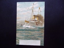 AK:  Karte zeigt die Yacht des