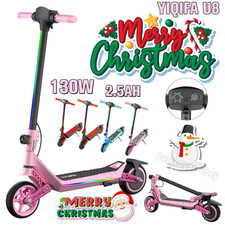 YIQIFA U8 Kinder-Elektroroller 130W 24V2.5AH Klappbar E-Scooter LED 16km/h 6.5"
