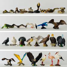 Schleich Vögel Reptilien Ara Uhu Rabe Adler Falke Eule Möwe Schlange Sammlung