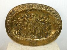 Reliefplatte Messing Blech