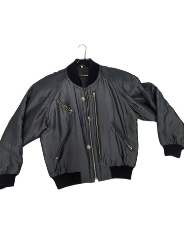 Bomberjacke schwarz grau - schwarz,