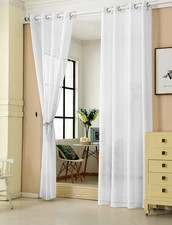 2er Set Ösenvorhänge