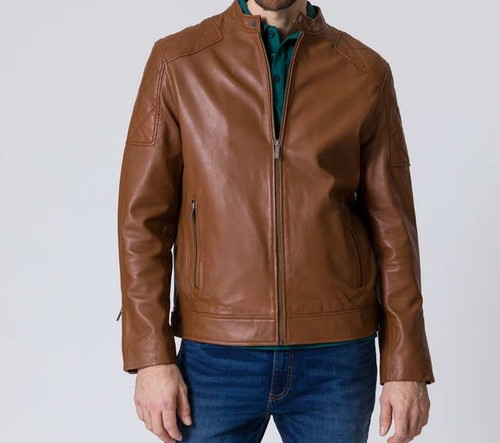 Lederjacke braun herren - braun,