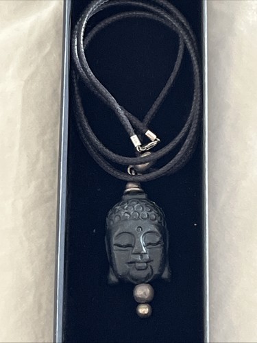 Buddha kette schwarz stein - kette, in