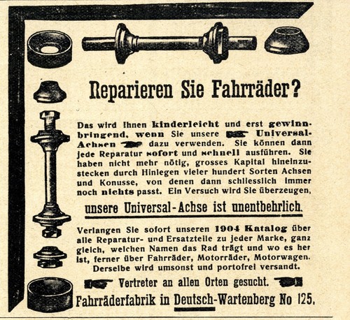 Fahrrad-Universal-Achsen