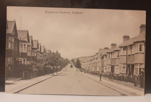 Alte straßenszene postkarte - alte,