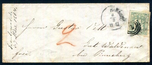 Hamburg 1864 auf hübschem - auf,