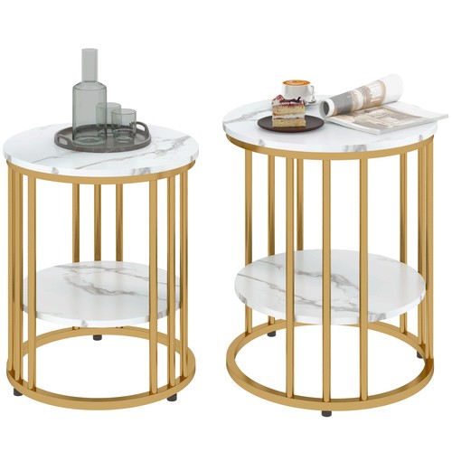 Couchtisch rund 2er set - rund,