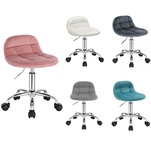 Bürohocker rollhocker samt - rollhocker,