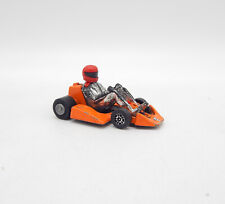 Corgi Go-Kart orange - Rückzieh Motor - roter Helm