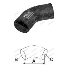 Kühlerschlauch oben für Fendt Farmer 103 103LS 104LS 104S 105S 106SA 106LSA 5S