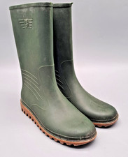Gummistiefel Gr. 39 Made in Italy Grün Schafthöhe ca. 29cm Synthetik