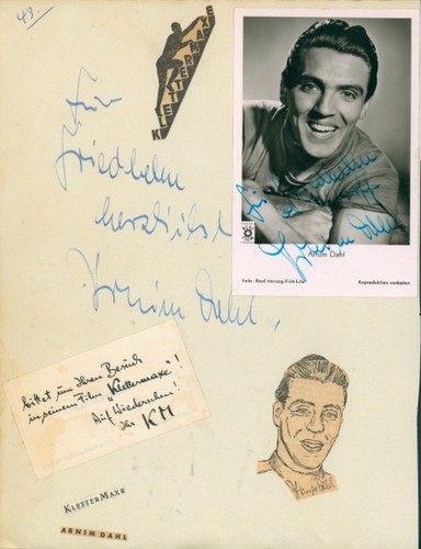 Autogrammkarte schauspieler - autogrammkarte,