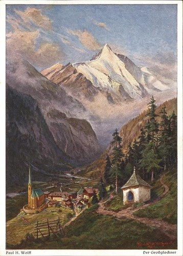 Grossglockner künstlerkarte - grossglockner,