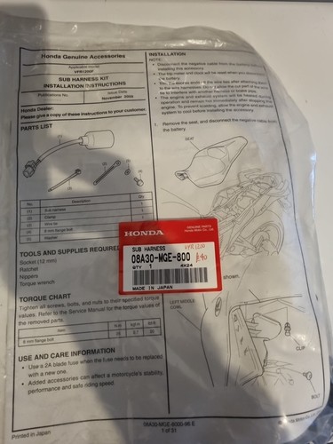 Honda vfr1200f kabelbaum - honda,