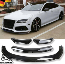 Spoilerschwert Frontspoiler Spoilerlippe Schwarz gländ für Audi A7 S-Line S7 C7