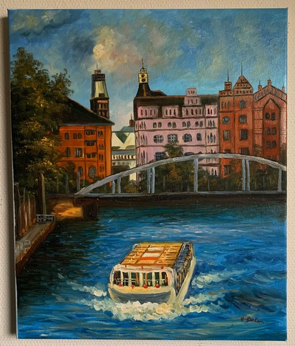ölgemälde hafenrundfahrt - Ölgemälde,