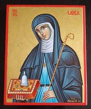 Heilige Lioba IKONE handgemalt