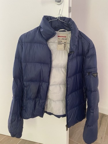 Prada damen daunenjacke blau - damen,