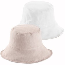 DAMEN HUT GLOCKEN BEIGE WEISS