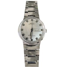 Vintage Mido Commander Silver