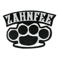 Aufnäher Aufbügler Zahnfee Marke Schlagring Biker Motorrad rockn roll männer