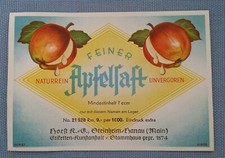altes Saftetikett
