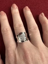 HSE Ring 925er Silber rhodiniert Zirkonia Brillantschliff Weiß RW 17