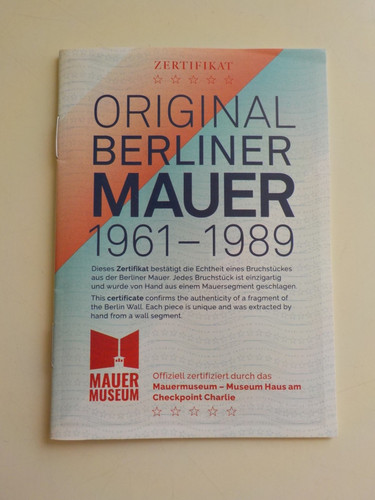 Zertifikat original berliner - zertifikat,