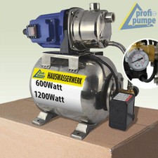 HAUSWASSERWERK HAUSWASSERAUTOMAT GARTEN KREISEL JET PUMPE EDELSTAHL WASSERPUMPE