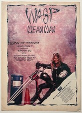 WASP - MEAN MAN / TOUR DATES 1989 Full page UK magazine ad W.A.S.P.
