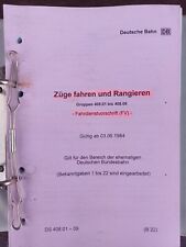 DS 408 Fahrdienstvorschrift von 1984 an bis 12000, Bereich der Deutschen Bundesb