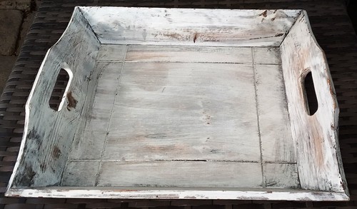 Vintage holztablett x 36 - 36,