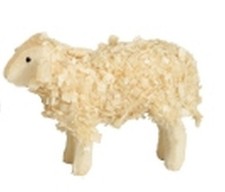 Miniaturfigur Schaf natur