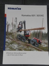 KOMATSU 931, 931XC Harvster Prospekt von 2022 ( Forst 149 )