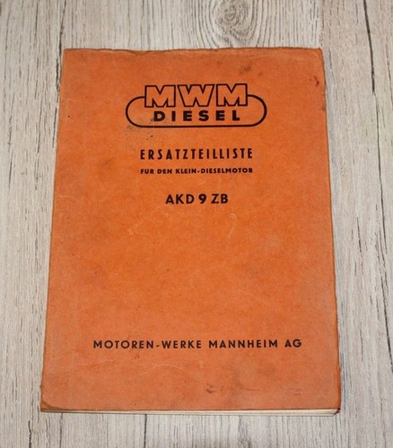 Original mwm ersatztteilliste - original,