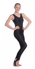 Schwarz Nylon/Lycra Catsuit