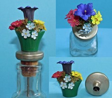 Schöne Schnapsnase Enzian / Ausgießer / Pourer Tyrolean Flowers / Verseur