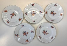 5 alte Kuchenteller Edelstein