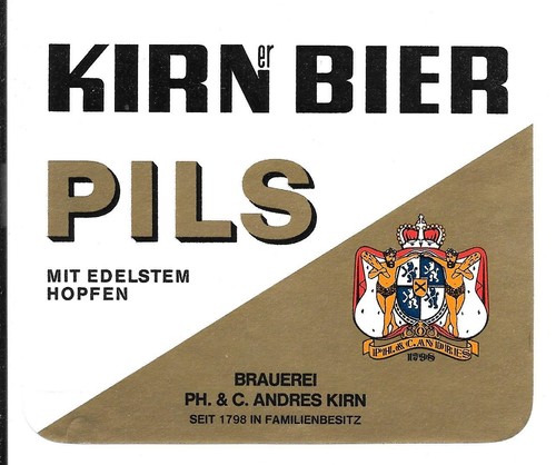 Bieretikett brauerei andres - brauerei,