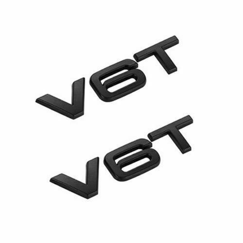 V6t emblem schwarz - 2x,