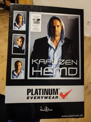 Herren kapuzenhemd blau - herren,