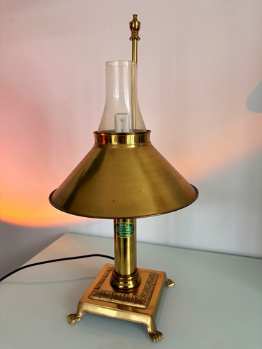 Vintage messing tischlampe - vintage,