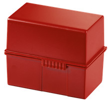 Karteibox DIN A6 quer, rot