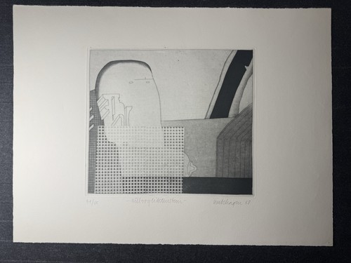 Niels unbehagen radierung 1968 - unbehagen,