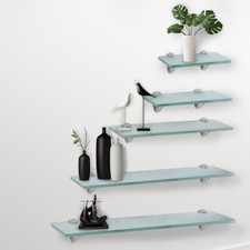 Glasregal Wandregal Spiegelablage Bad Badezimmer Badregal Glasplatte Hängeregal