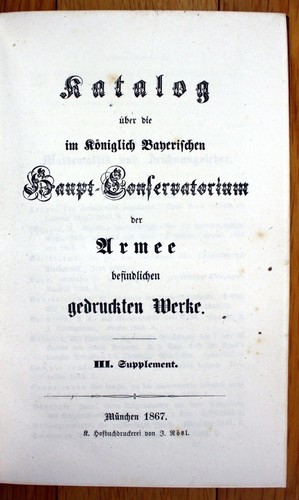 1867 bücherkatalog militaria - 1867,