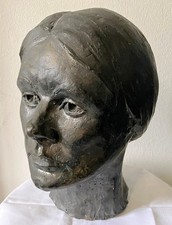 Antiker Metall Kopf Frau